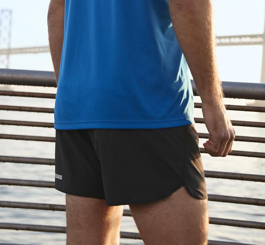 Hoka Australia One One Performance - Mens Shorts Black - RZOBA-5931